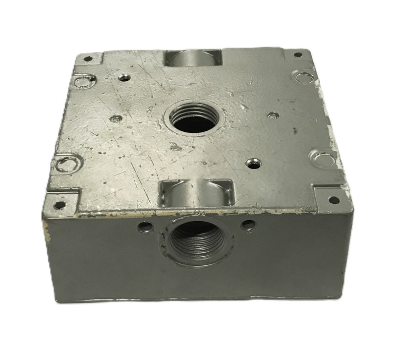 Unbranded 3/4 inch 2-Gang Wet Location Outlet Box 728-A [Lot of 4] USED