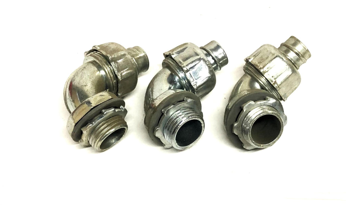 Ideal 90 Degree Conduit Connector 1/2 Inch [Lot of 3] NOS