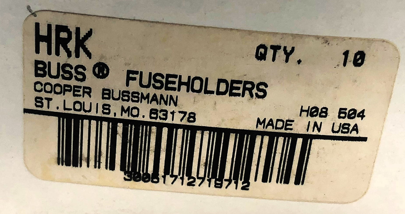 Bussmann Box of (10) Fuse Holders HRK NOS