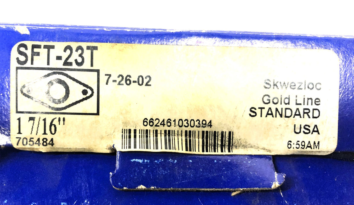 SealMaster Flange Mount With Bearing 1-7/16 inch SFT-23T (F-526-2, 2-17T-DG) NOS