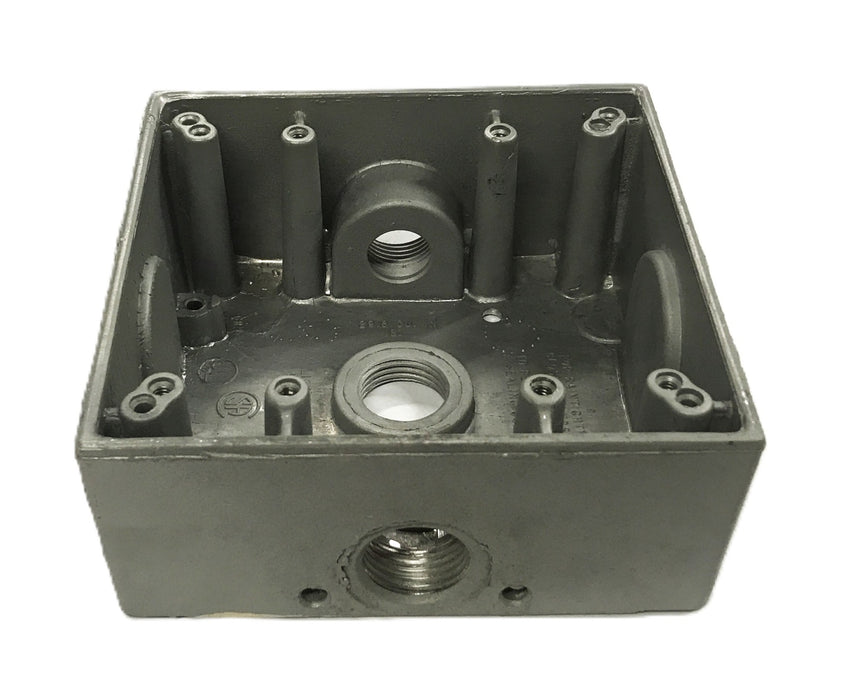 Unbranded 3/4 inch 2-Gang Wet Location Outlet Box 728-A [Lot of 4] USED
