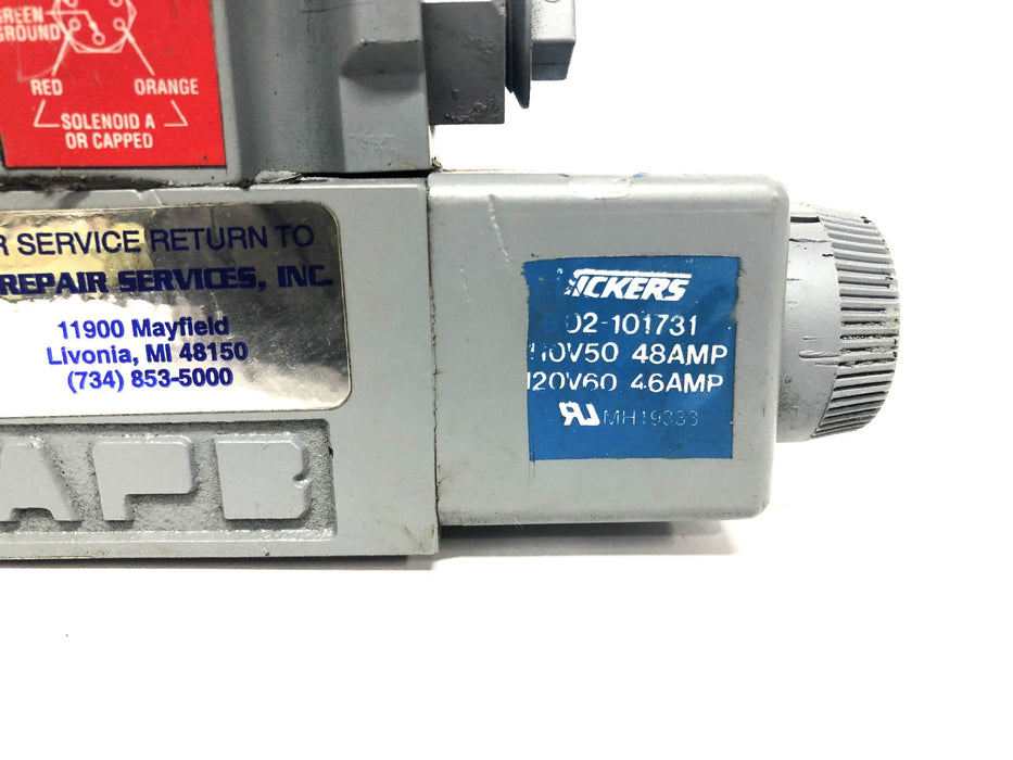 Vickers 110V50 48AMP 120V60 46AMP Solenoid BO2-101731 REFURBISHED