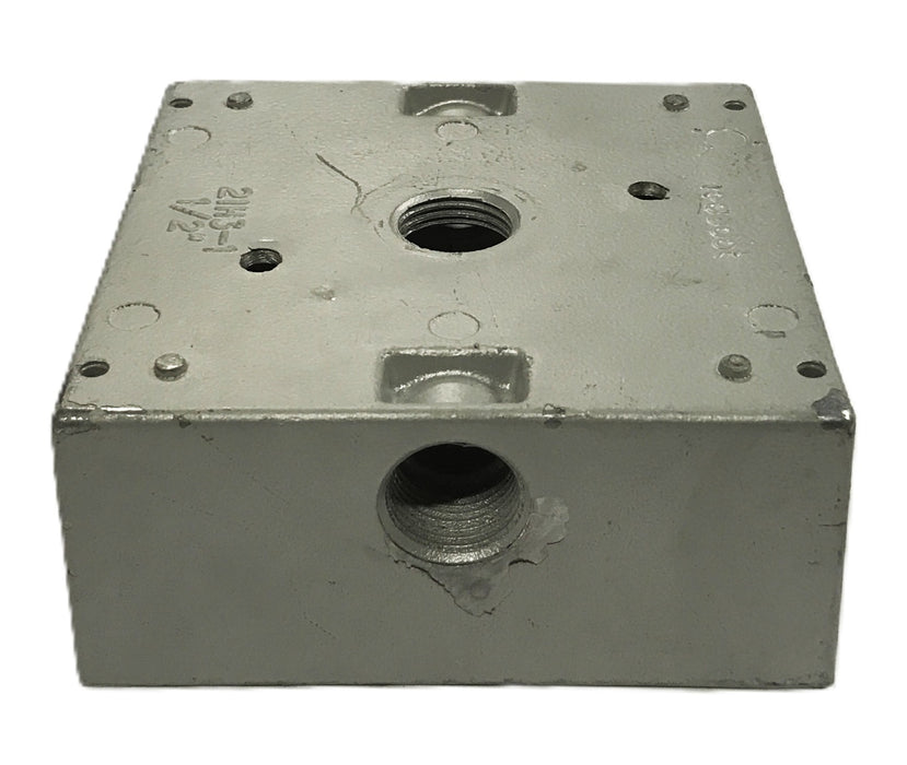Unbranded 1/2 inch 2-Gang Wet Location Outlet Box E30640 [Lot of 3] USED