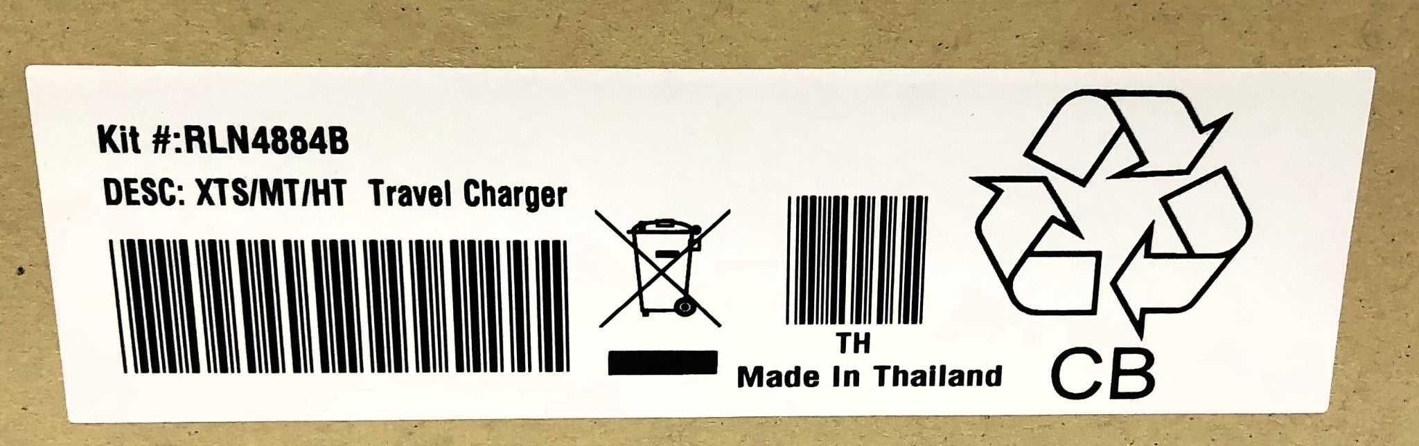 Motorola Travel Radio Battery Charger Adapter RLN4884B NOS