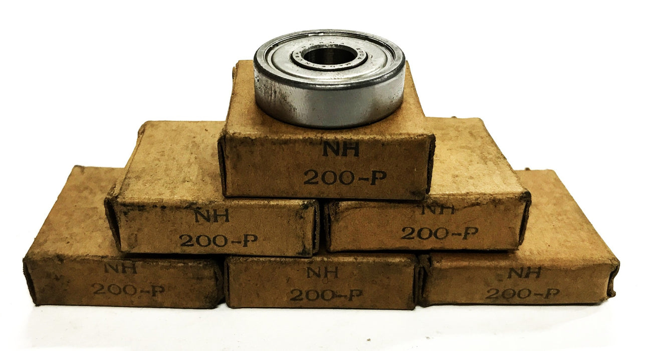 Norma Single Side Metal Shielded Ball Bearing 200-P [Lot of 6] NOS