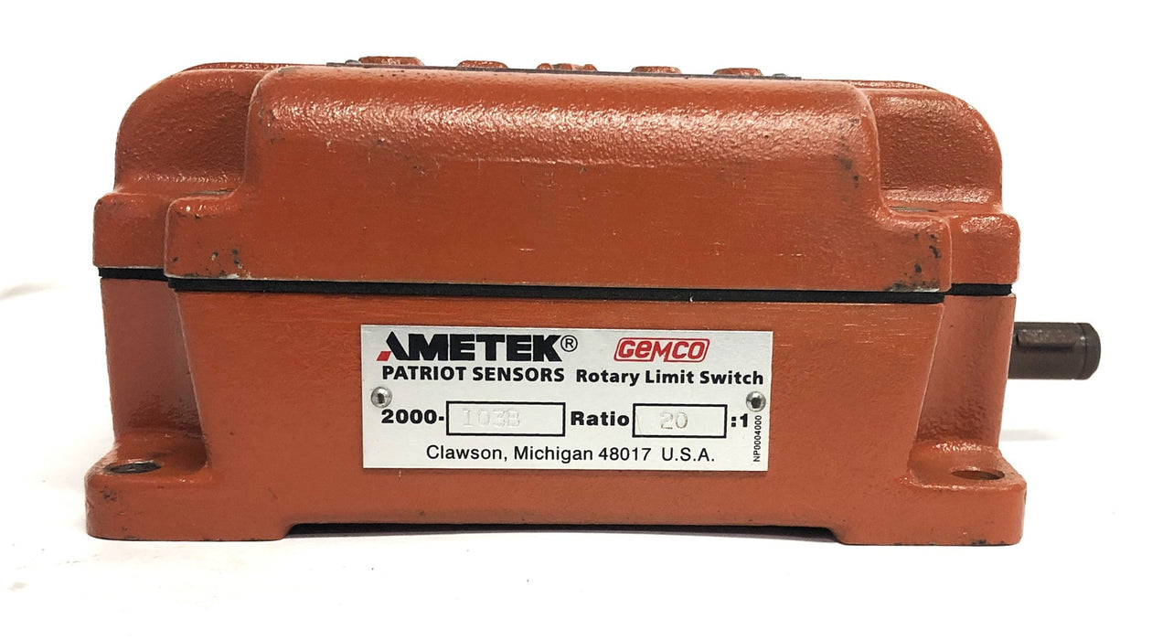 Ametek Gemco NEMA 4 20:1 Rotary Limit Switch 2000103B NOS