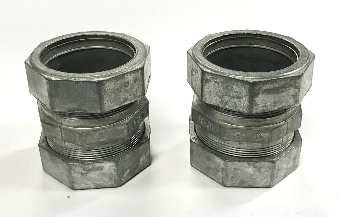 Neer 2 inch Compression Conduit Coupling TC-616 [Lot of 2] NOS