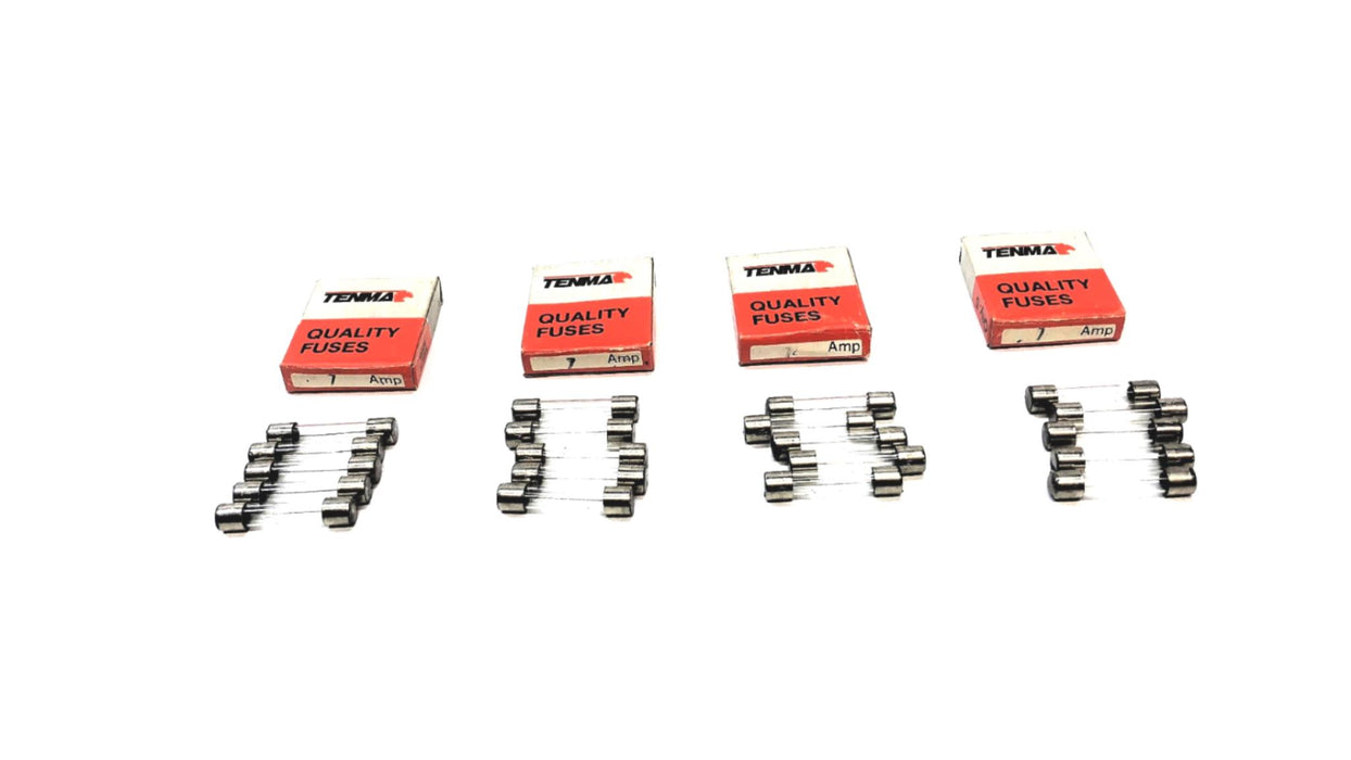 Tenma 7 AMP 250 V Glass Fuse 28-313 [Lot of 20] NOS