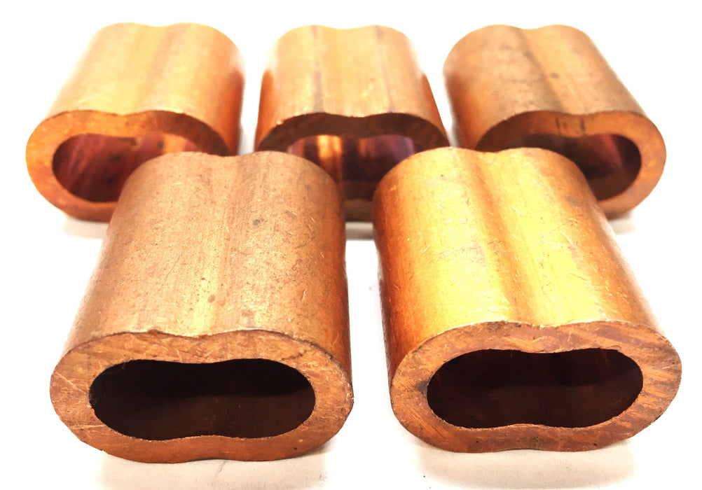 Nicopress 7/16" Copper Swage Sleeve [Lot of 5] NOS