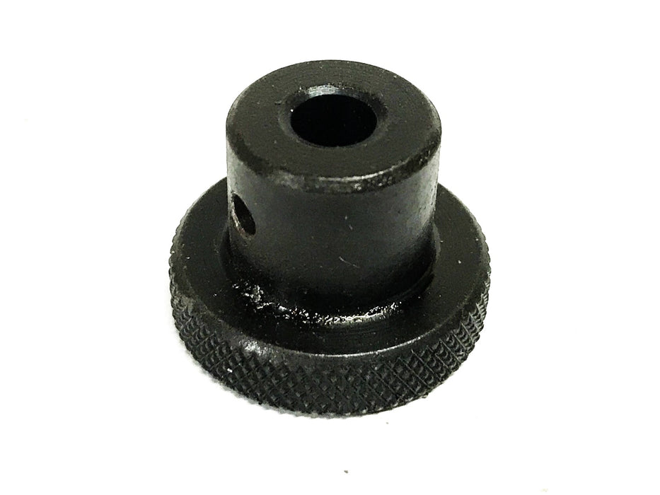 Unbranded 1 inch Black Oxide Knurled Knob with Screw Hole [Lot of 10] NOS