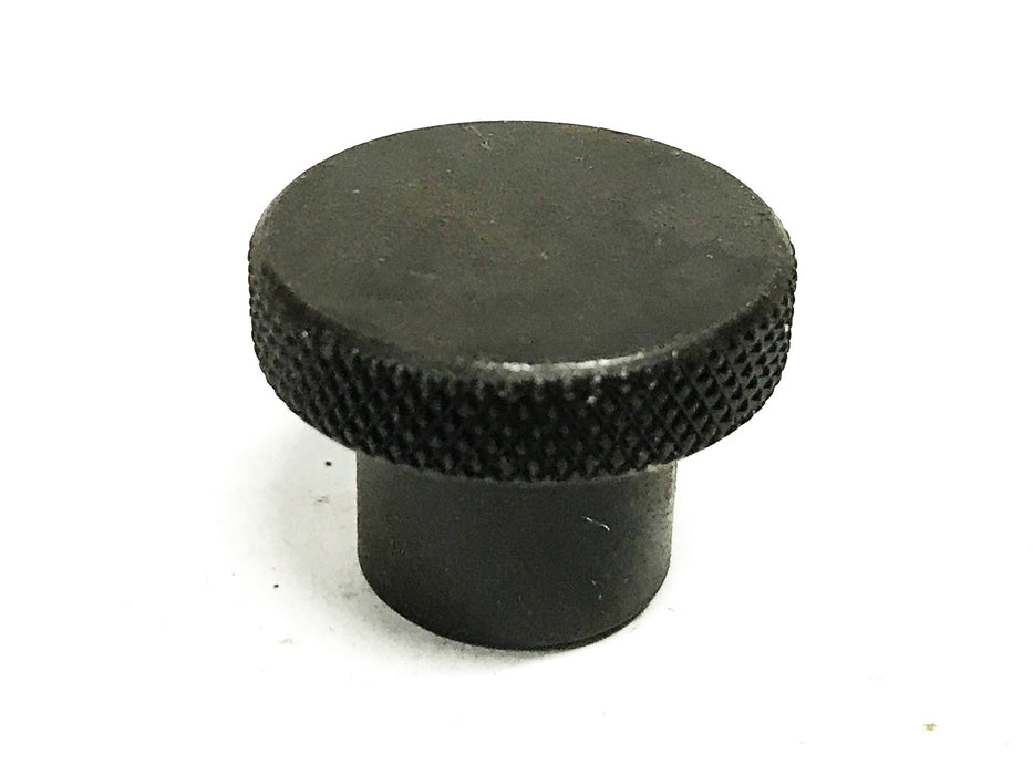 Unbranded 1 inch Black Oxide Knurled Knob with Screw Hole [Lot of 10] NOS