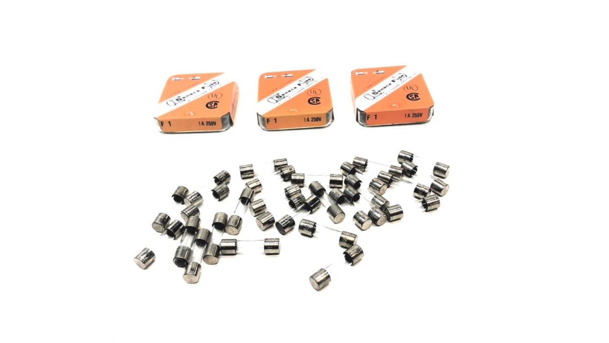 Seneca 1A 250V Glass Fuse GMA1 [Lot of 27] NOS