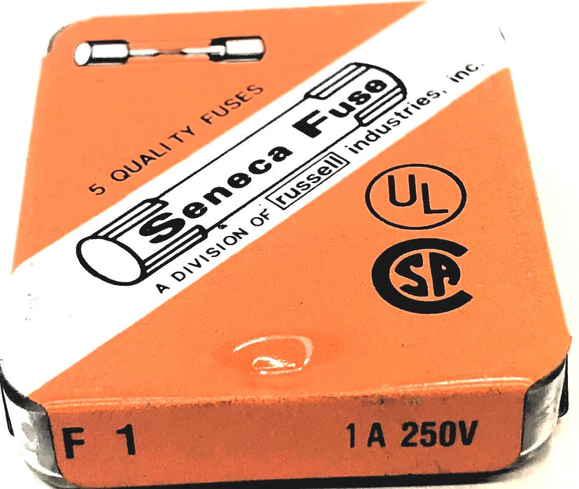 Seneca 1A 250V Glass Fuse GMA1 [Lot of 27] NOS