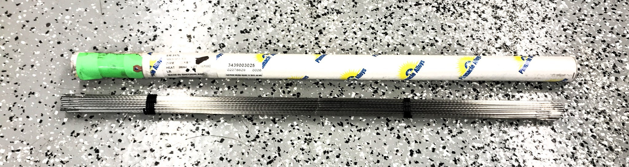 Pinnacle Alloys 9 Pounds of 1/8" Diameter x 36" OAL Welding Rod ER317L NOS