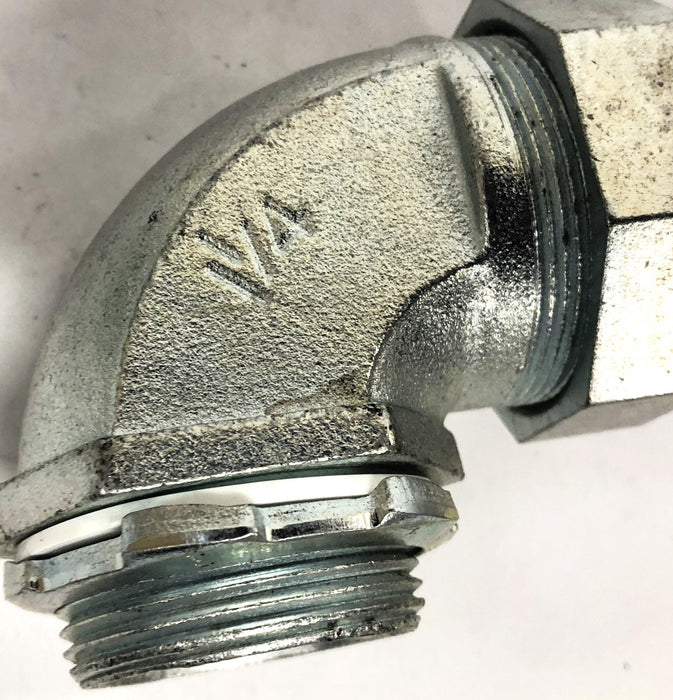 Raco 90 Degree Conduit Connector 1-1/4 Inch [Lot of 4] NOS