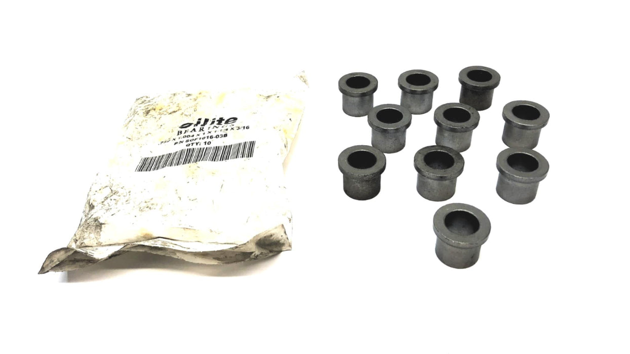 Oilite .752 x 1.004 x 1 x 1-1/4 x 3/16" Bushing SOF1016-03B [Lot of 10] NOS