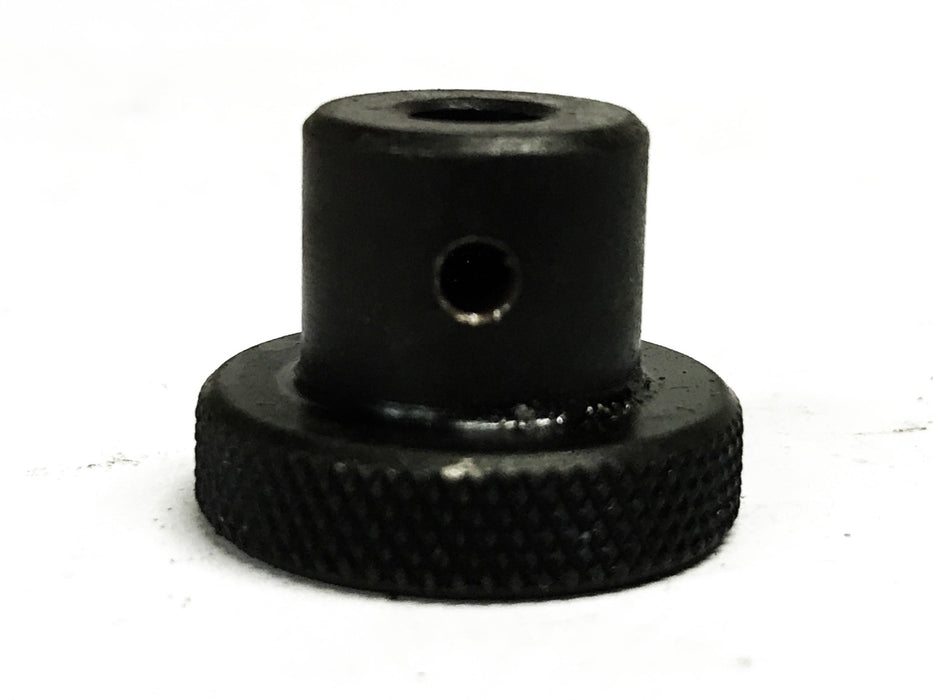 Unbranded 1 inch Black Oxide Knurled Knob with Screw Hole [Lot of 10] NOS