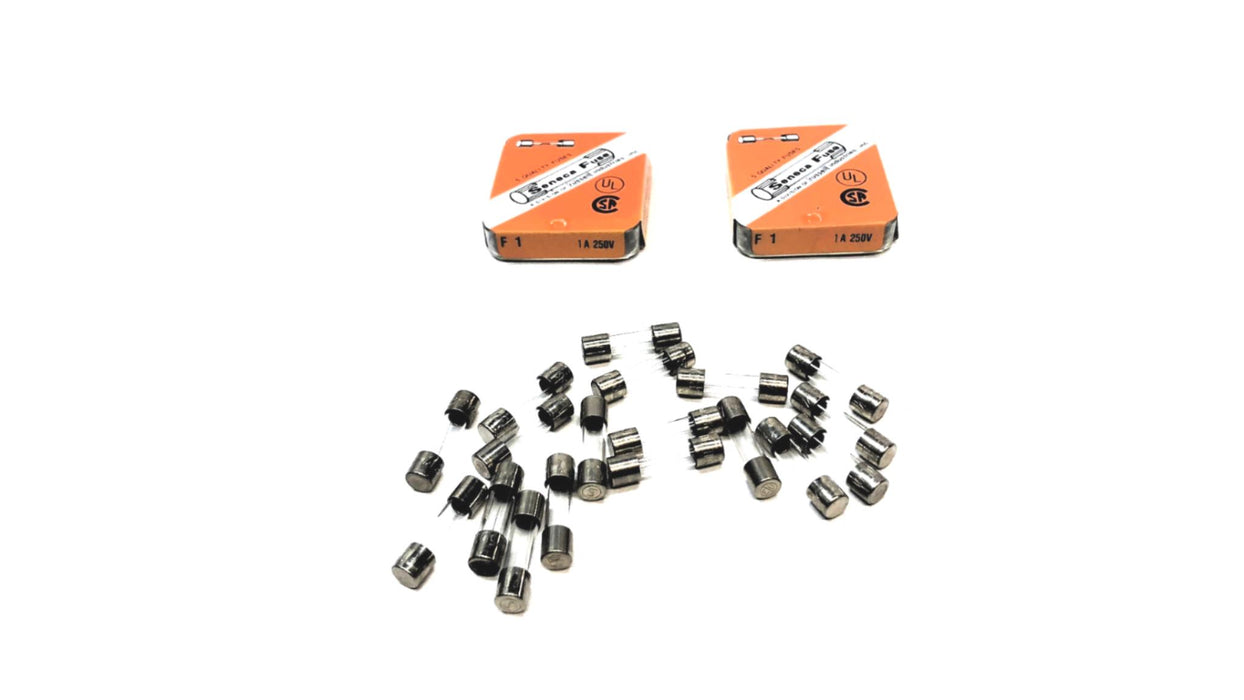 Seneca 1A 250V Glass Fuse GMA1 [Lot of 18] NOS