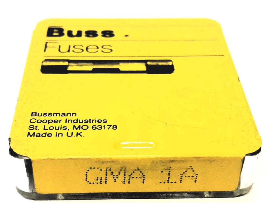 Bussmann 1A 250V Glass Fuse GMA1A [Lot of 25] NOS