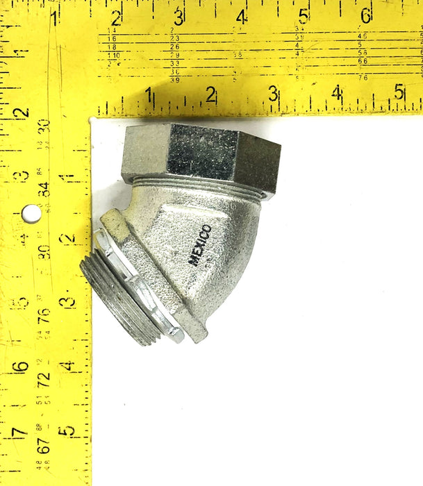Raco 45 Degree Conduit Connector 1-1/4 Inch [Lot of 5] NOS