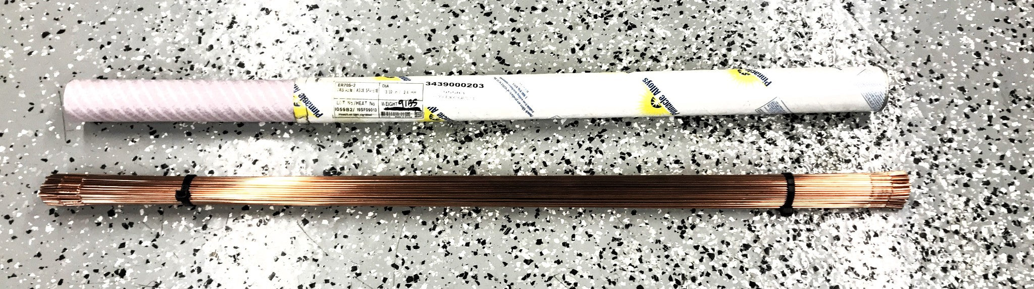 Pinnacle Alloys 9 Pounds of 3/32" Diameter x 36" OAL Welding Rod ER70S-2 NOS