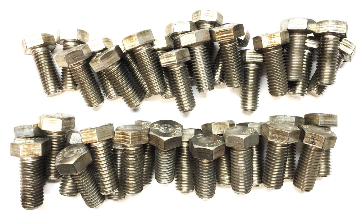 Unbranded 1/2"-13X1-1/4" Stainless Hex Cap Screw Bolt F593C [Lot of 40] NOS