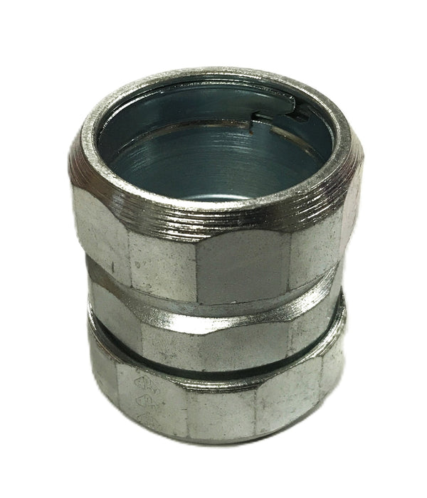 Unbranded 1-1/2 inch x 2-1/4 inch Conduit Compression Fitting [Lot of 5] NOS