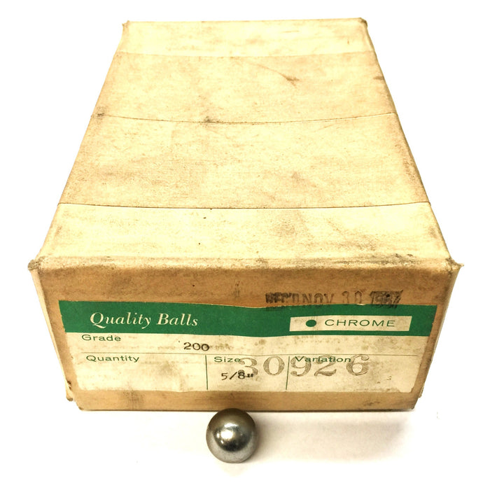 Quality Balls 5/8" Chrome Grade 200 Ball Bearing Pack (250pcs) 30926 NOS
