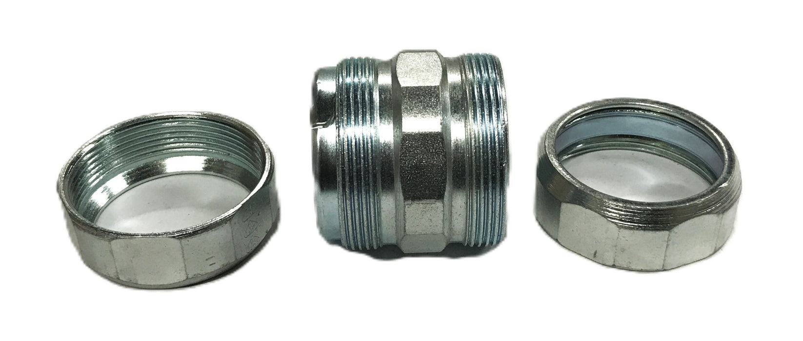 Unbranded 1-1/2 inch x 2-1/4 inch Conduit Compression Fitting [Lot of 5] NOS