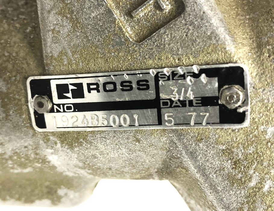 ROSS L-O-X 3/4 Inch Lockout Exhaust Valve 1924B5001 USED