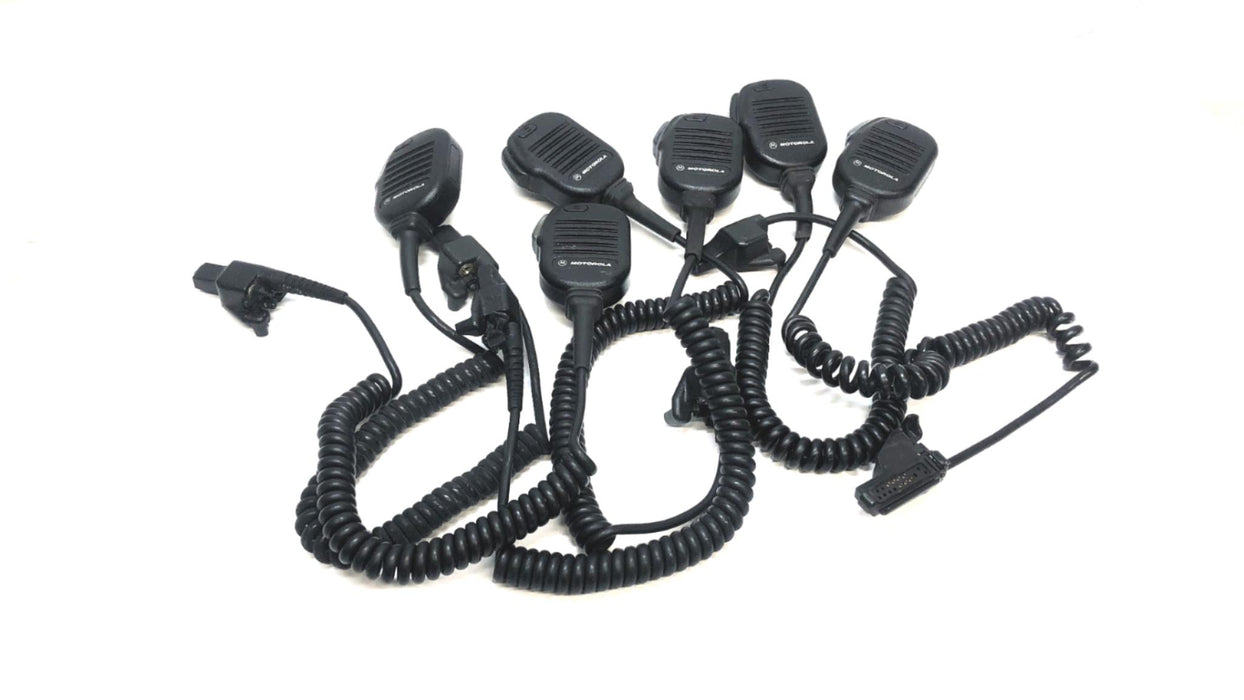 Motorola Noise-Cancelling Remote Speaker Mic NMN6193B [Lot of 6] USED