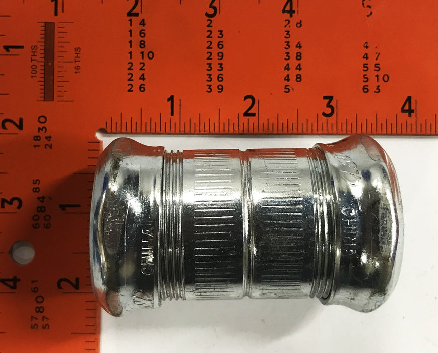 Bridgeport/Unbranded 1-1/4 inch Steel EMT Compression Fitting 263 [Lot of 3] NOS