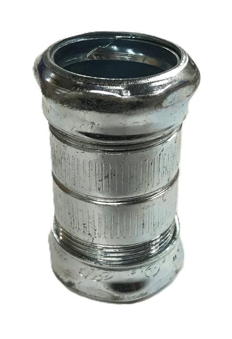 Bridgeport/Unbranded 1-1/4 inch Steel EMT Compression Fitting 263 [Lot of 3] NOS