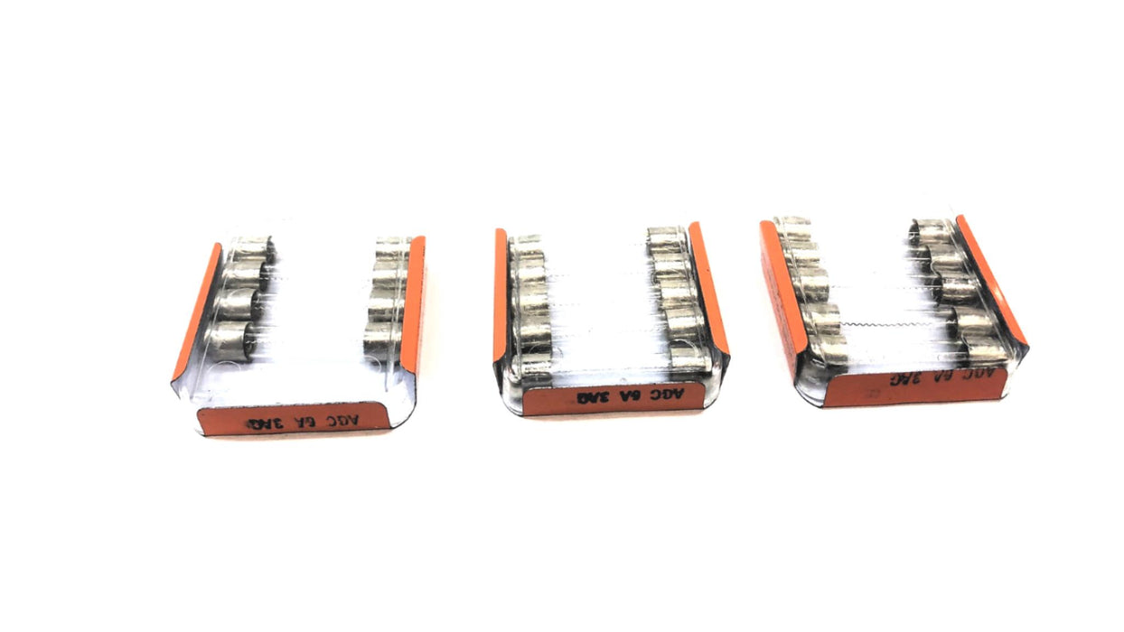 Seneca/Bussman 6A 250V Glass Fuse AGC 6A 3AG [Lot of 14] NOS