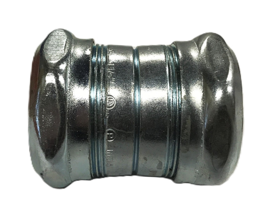 Bridgeport 1-1/2 inch Steel EMT Compression Fitting 264-SRT [Lot of 3] NOS