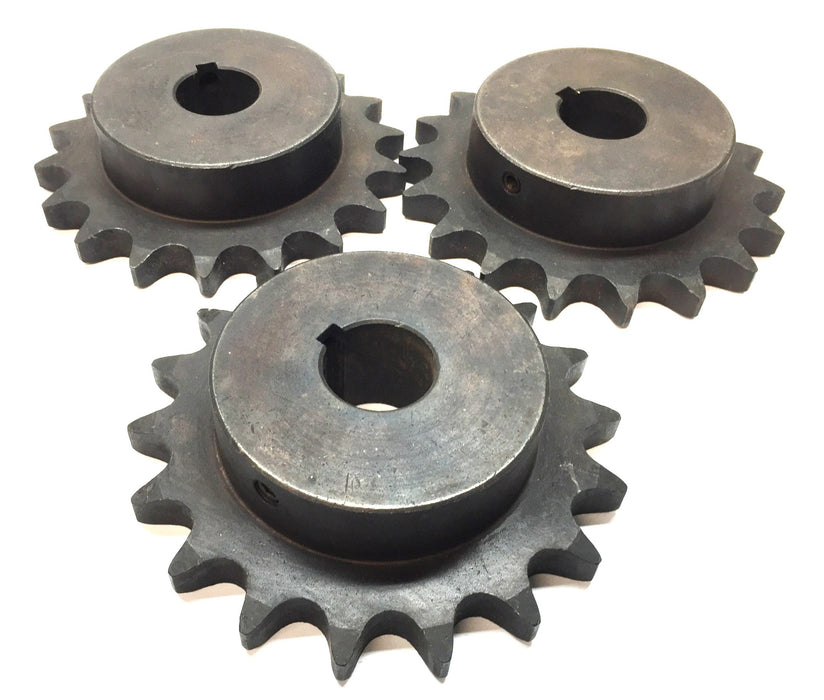 Martin Roller Chain Sprocket with 1" Bore 60BS18 [Lot of 3] NOS