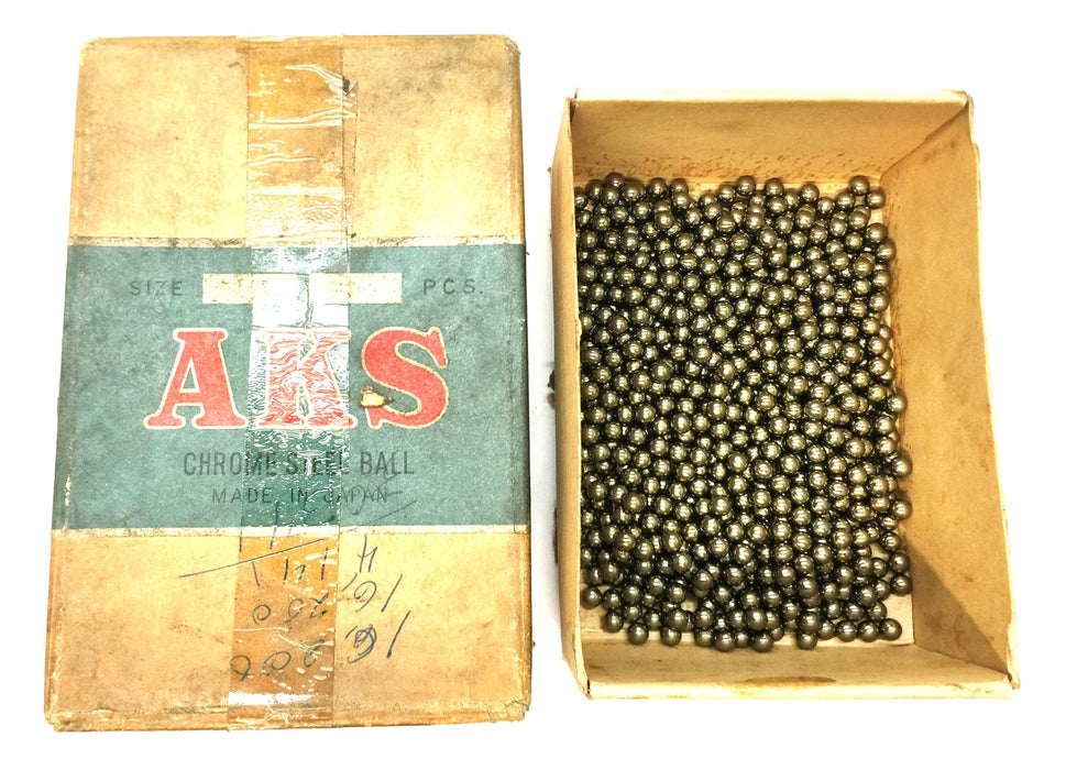 AKS 1/4" Chrome Grade 200 Ball Bearing 19493 [Lot of 625] NOS