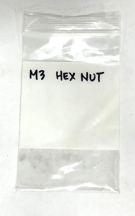 Unbranded Hex Nut M3 [Lot of 70] NOS