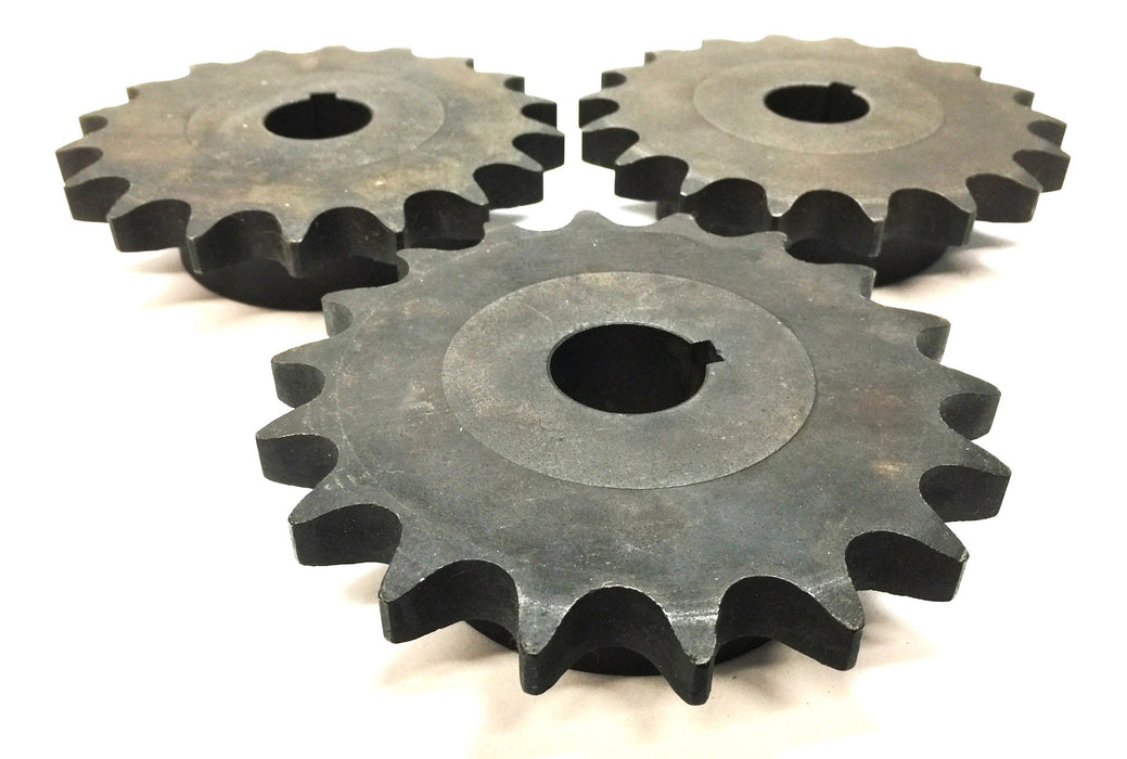 Martin Roller Chain Sprocket with 1" Bore 60BS18 [Lot of 3] NOS