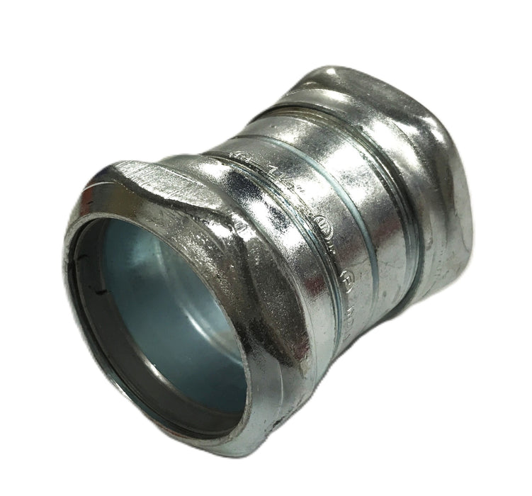 Bridgeport 1-1/2 inch Steel EMT Compression Fitting 264-SRT [Lot of 3] NOS
