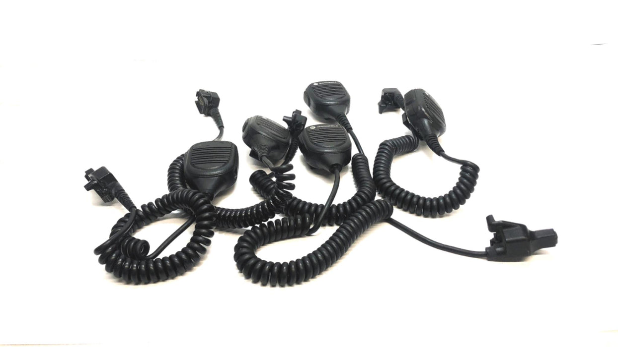 Motorola Remote Speaker Microphone with Clip PMMN4045A [Lot of 5] USED