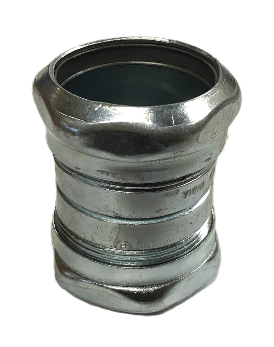 Bridgeport 1-1/2 inch Steel EMT Compression Fitting 264-SRT [Lot of 3] NOS