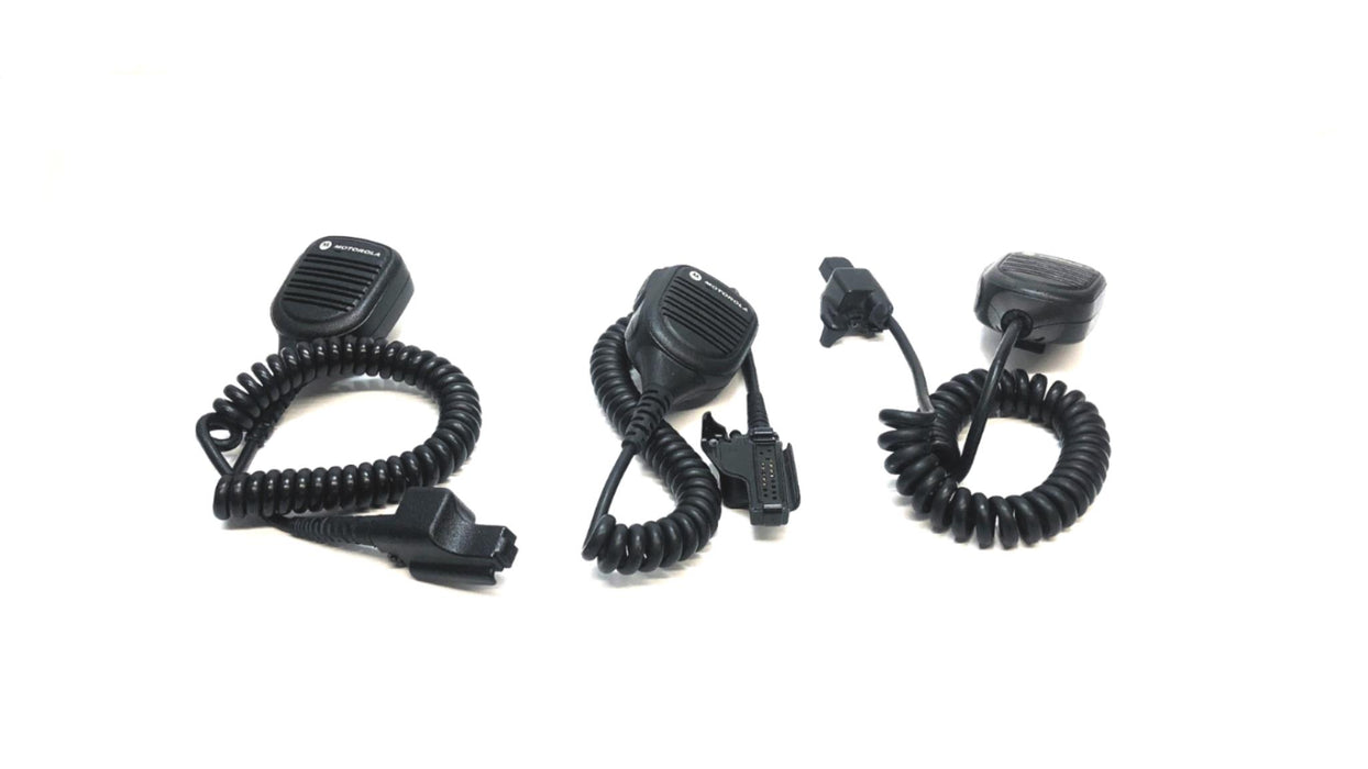 Motorola Remote Speaker Microphone with Clip PMMN4038A [Lot of 3] USED