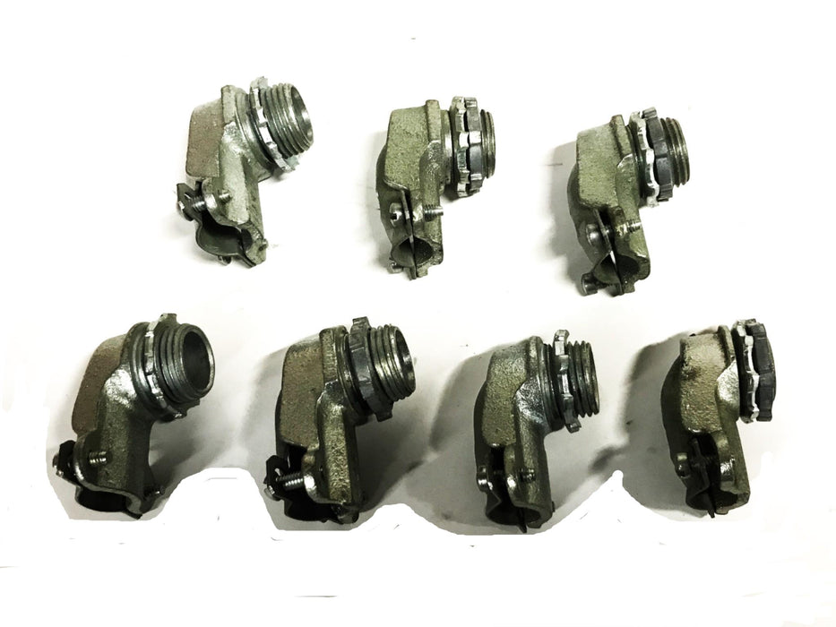 Hubbell-Raco Malleable Iron Conduit Squeeze Connector 3201 [Lot of 7] NOS