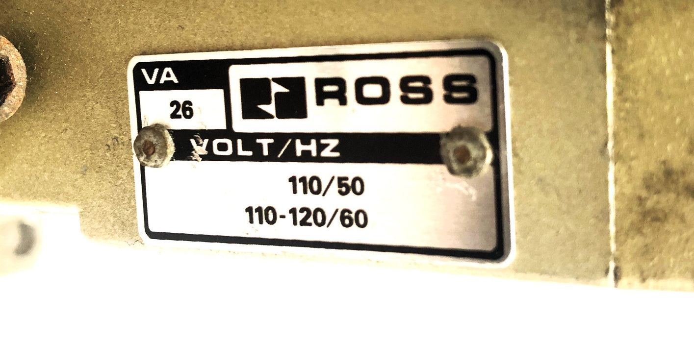 Ross Pneumatic Control Valve Volt/HZ 110/50 110-120/60 1776B5327 NOS