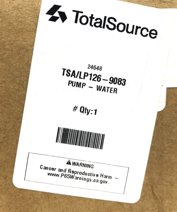 Total Source Forklift Water Pump LP126-9083 NOS