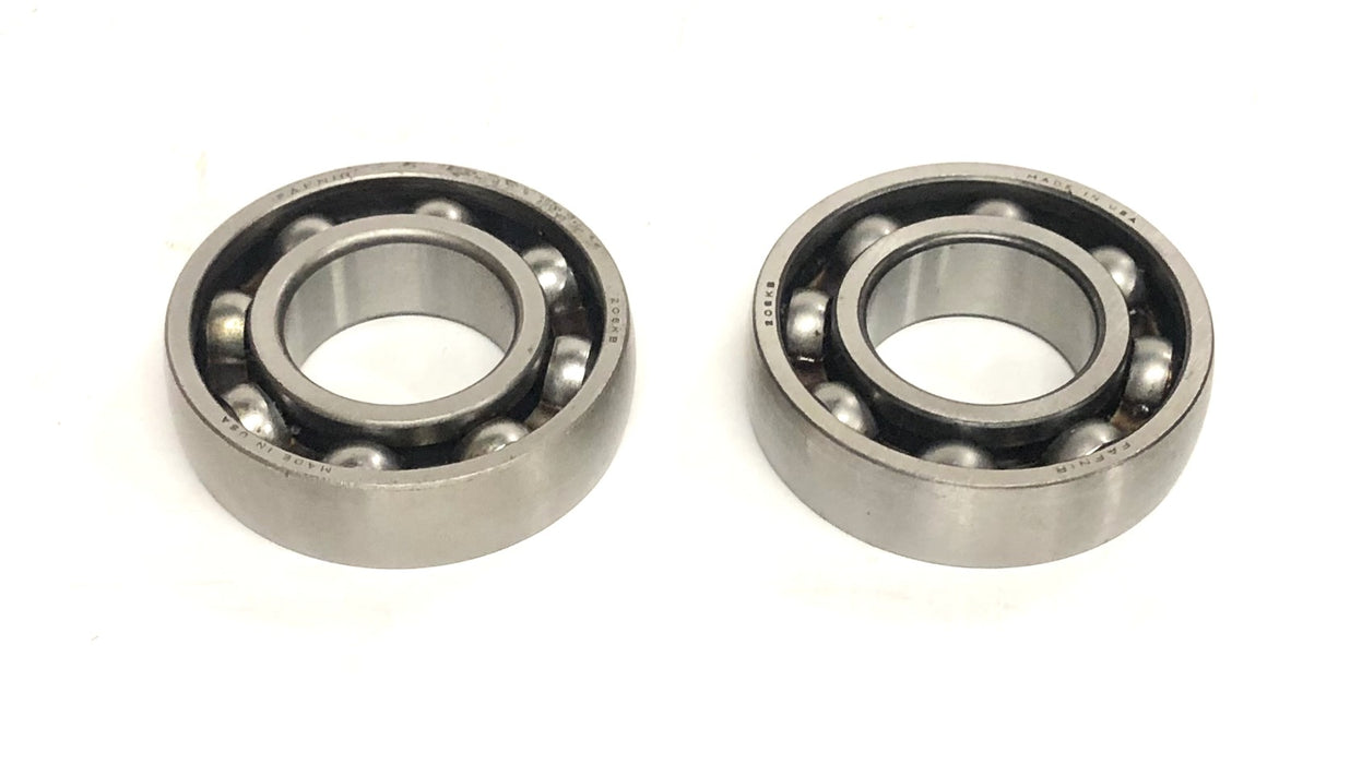 Fafnir Single Row Rounded Ball Bearing 206KB [Lot of 2] NOS