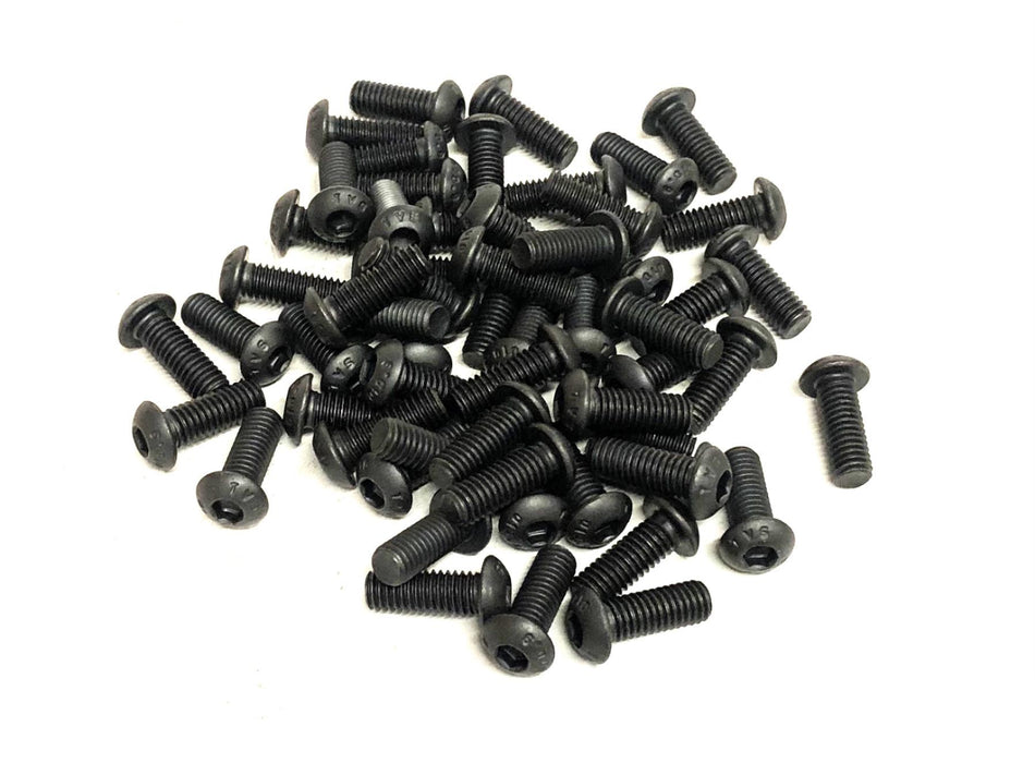 TVS 010.9 Black Alloy Button Head Cap Screw M6X16 [Lot of 50] NOS
