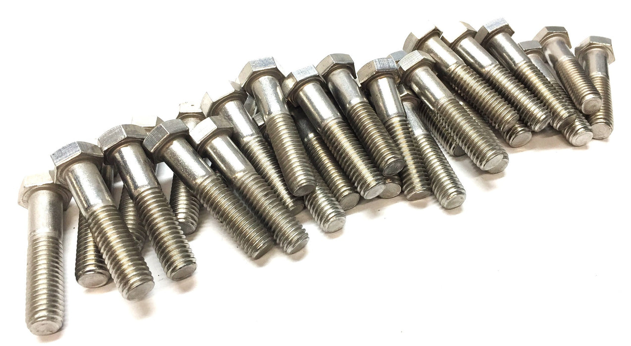 THE 3/8"-16x1-3/4" Hex Stainless Steel Bolt Screw S31600 [Lot of 30] NOS