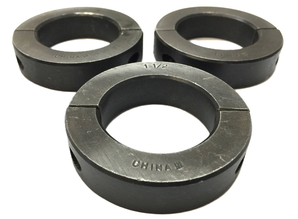 Unbranded 1-1/2" Black-Oxide 2-Piece Shaft Collar [Lot of 3] NOS